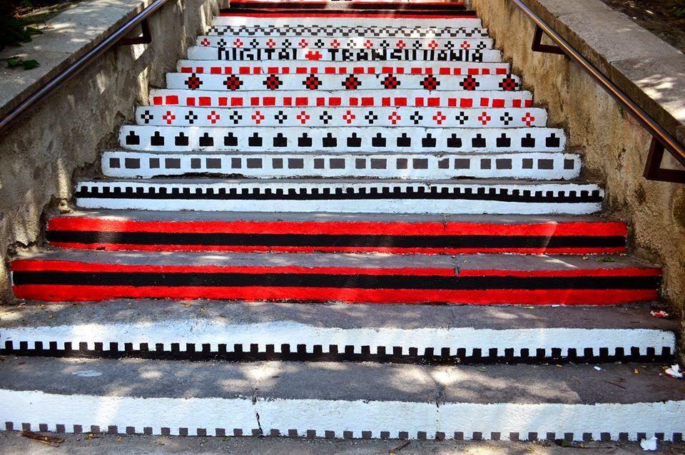 The Rakoczi Stairs in Târgu Mureș