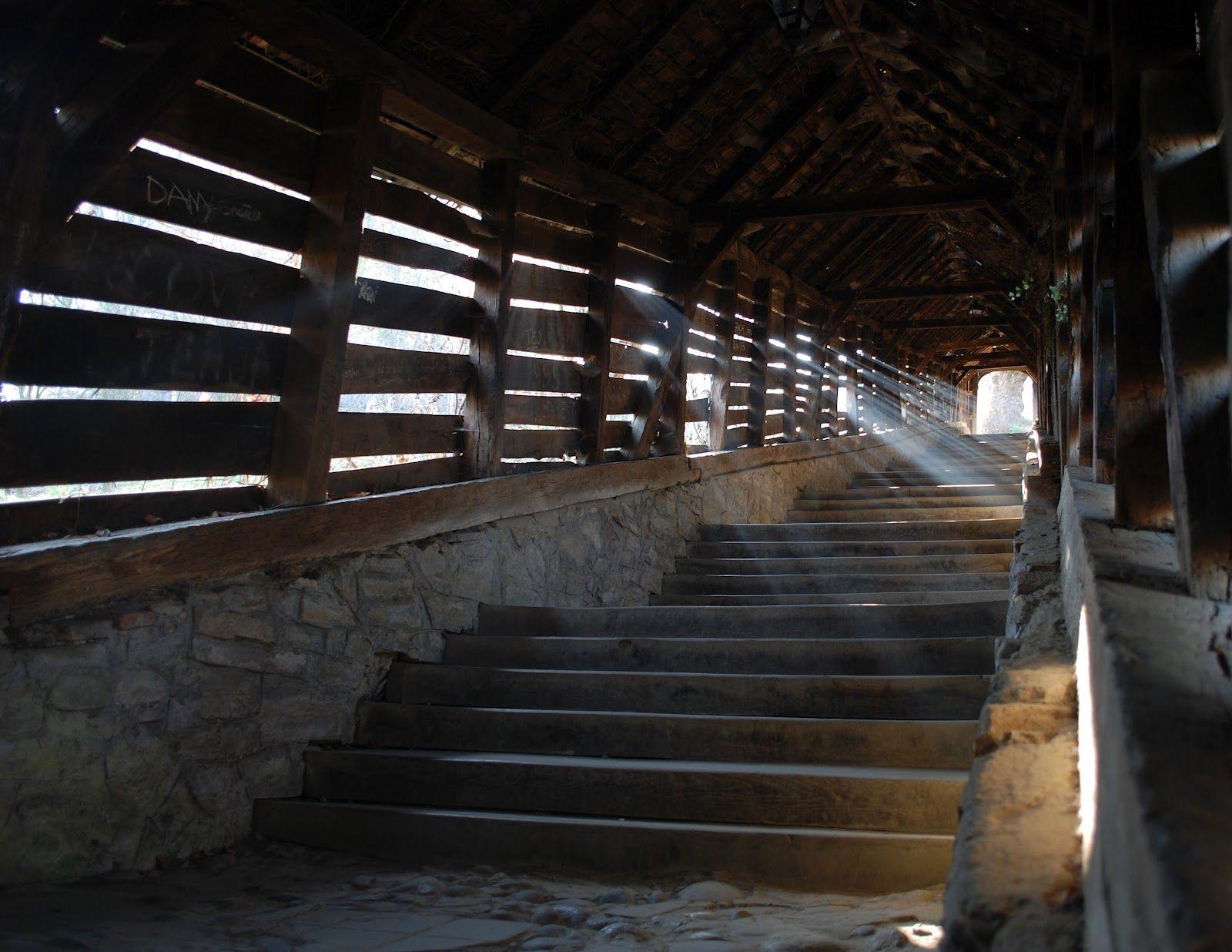 The Scholars' Stairs in Sighisoara