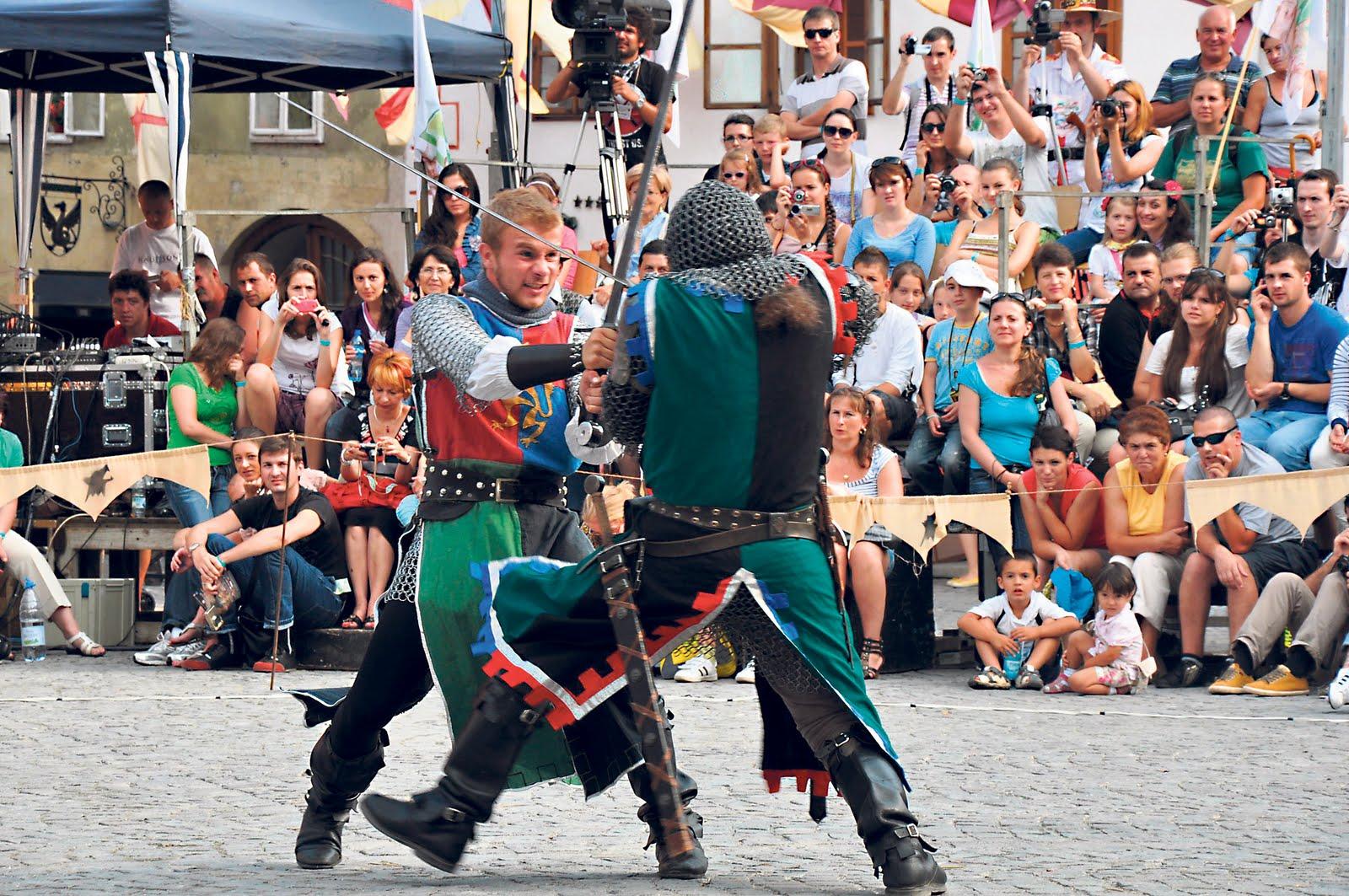 The festival in Sighisoara revives medieval tradition.